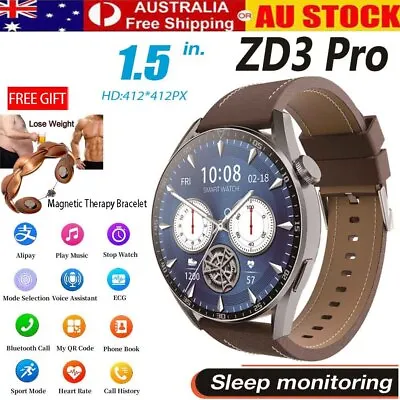 $18.65 • Buy Smart Watch Sports HEART RATE Blood Pressure Sleep Tracker Waterproof ZD3Pro AUS