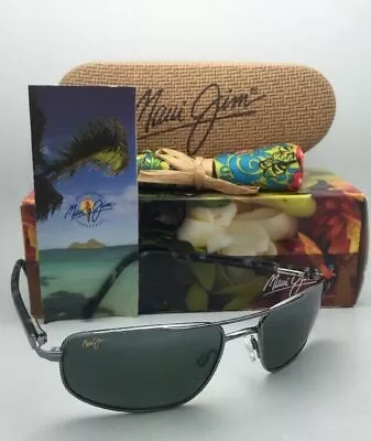 New Polarized MAUI JIM Sunglasses KAHUNA MJ 162-02 59-18 Gunmetal W/Neutral Grey • $399.99