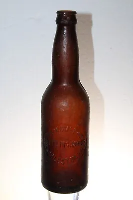 Charleston Sc H C Wohler's Bottling Works  Bottle Rare Amber • $49.99