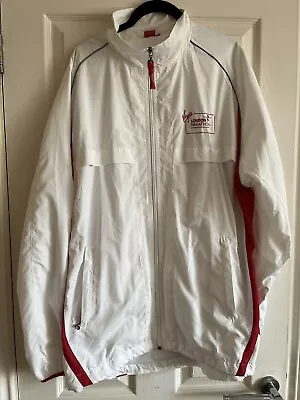 Jacket Large Virgin London Marathon White Adult Showerproof Athletics • £7.50