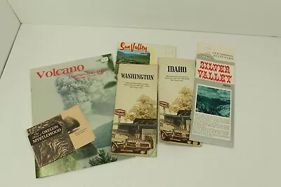 Vintage Texaco Travel Maps Idaho Washington Mt. St. Helen's Book Sun Valley • $15