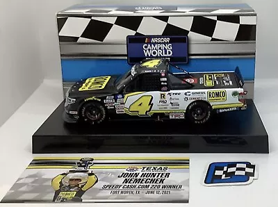 2021  1/24 #4 John Hunter Nemechek “ROMCO” Texas Win Tundra 1 Of 600 SD SHIPPING • $38.99