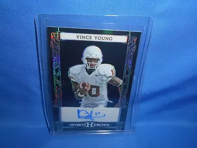 2024 Leaf Sports Heroes Metal Vince Young Auto 3/30 Texas Longhorns • $24.99