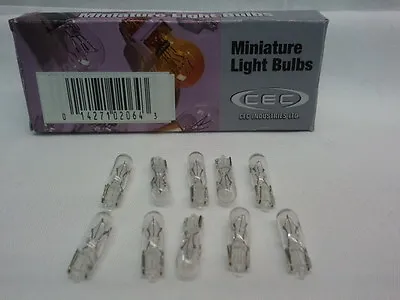Miniature Light Bulbs T1 1/2 Wedge E86 6.3v 1.26w  Qty 10 Indicator Automotive • $10