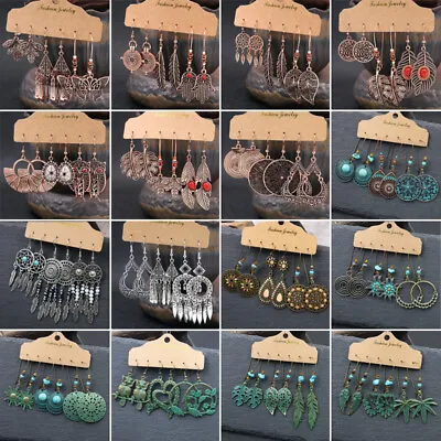 £4.78 • Buy Boho Gypsy Earrings Tribal Ethnic Festival Tassel Hook Drop Dangle Jewelry