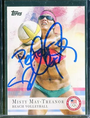 Misty May-Treanor Volleyball Olympics Topps Signed Card Authentic Autograph *2 • $14.99