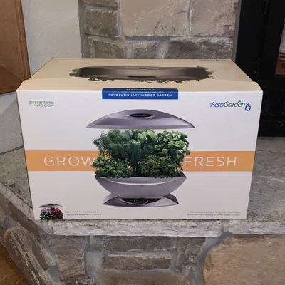 £35.06 • Buy New Aero Garden 6 Indoor Greenhouse Hydroponic Planter Home Garden Pods 100610