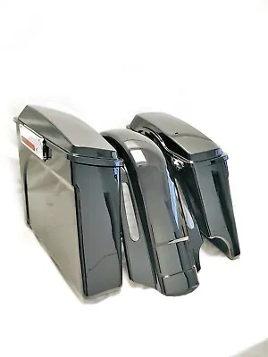 Mutazu 2 In 1 CVO 4  Extended Rear Fender W Saddlebags For 93-08 Harley Touring • $799