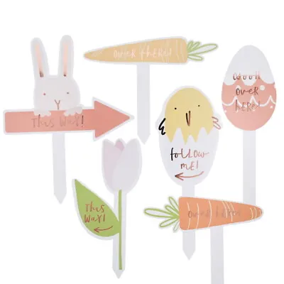 11 Easter Egg Hunt Signs Kit - Easter Party Game Decoration • £10.65