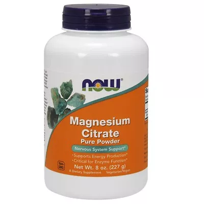 NOW FOODS Magnesium Citrate Pure Powder - 8 Oz • $13.94