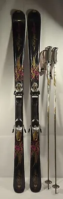 Elan Hot Spice Women's Skis With Bindings 152cm - K2 Ski Poles Included Also • $249.99