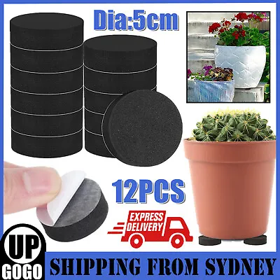 $7.88 • Buy 12x Invisible Low Profile Flower Pot Feet Garden Plant Pot Feet Risers-Non-slip