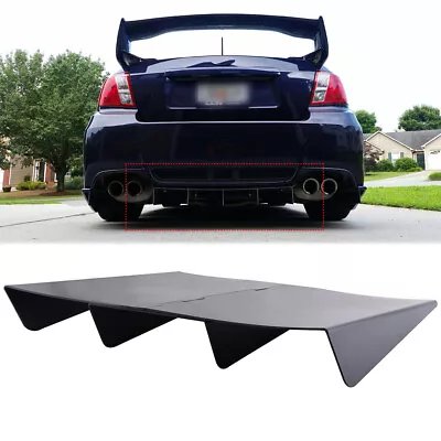 For Subaru WRX STI Sedan Rear Diffuser 4 Fins Bumper Splitter Spoiler Lower Lip • $57.11