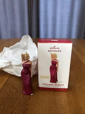 New Hallmark Keepsake Marilyn Monroe How To Marry Millionaire Christmas Ornament • $15