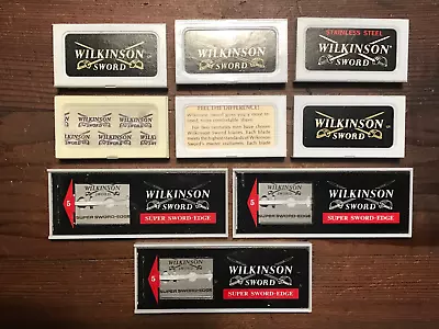 Lot Of 30 Vtg Wilkinson Sword Razor Blades + 15 Wilkinson Super Sword 45 Total • $35