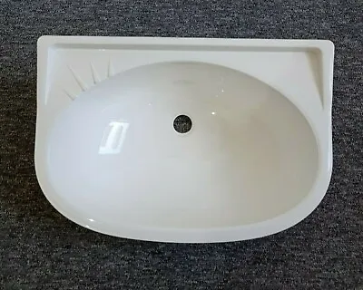 £29.99 • Buy Caravan Motorhome Boat Bathroom White Oval Plastic Vanity Sink Bowl SN3