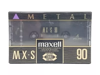 Maxell MX-S 90 Type IV Cobalt Alloy Metal Cassette Tape SEALED Made In Japan • $41