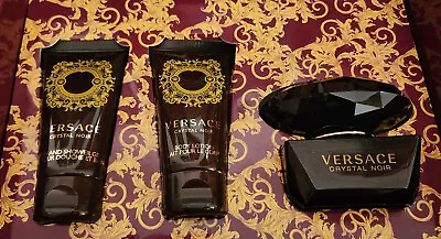 Versace Crystal Noir By Versace 3 Piece Gift Set For Women • $55