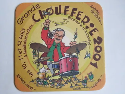 Beer Coaster ~*~ 2001 Grande Choufferie La Chouffe Belgian Brewery Fest Drummer • $5.77