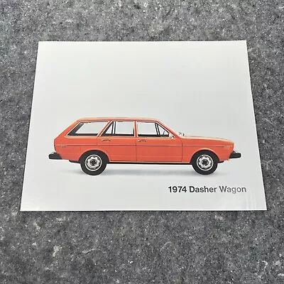 $7 • Buy 1974 Volkswagen Dasher Wagon Dealers Brochure-One Page Spec Sheet
