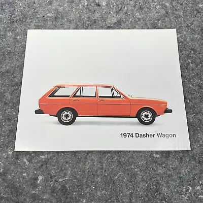 1974 Volkswagen Dasher Wagon Dealers Brochure-One Page Spec Sheet • $7