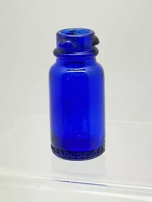 Vintage Bromo-Seltzer Emerson Drug Co 2.5 Inch Cobalt Blue Medicine Bottle (R13) • $4.80