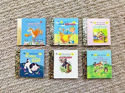 A Little Little Golden Book MINI Miniature BOOKS Lot VINTAGE Set Of 6 • $22