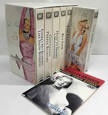 6 Vhs Marilyn Monroe Movies Box Set W/dvd Home Town Story Vg • $9
