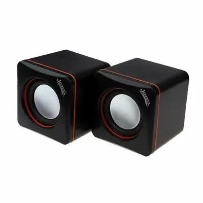 Jedel USB Powered Mini PC Speakers Wired 6W RMS Travel Fo PC Laptop Tablet Phone • £6.25