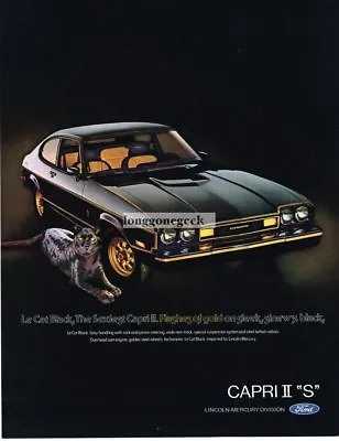 1976 Mercury Capri II S Black Cat Puma Vintage Ad  • $8.95