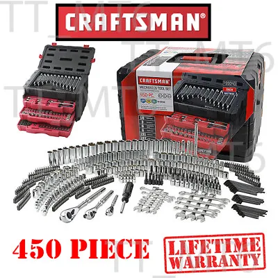 Craftsman 450 Piece Mechanic's Tool Set With 3 Drawer Case Box 99040 254 230 • $305.88