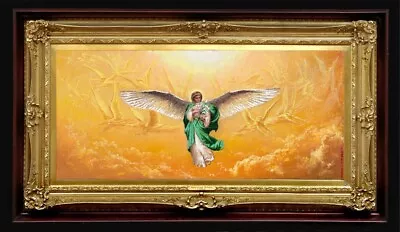 Print On Canvas Of Oil Painting Arseni Archangel GABRIEL 12  X 54  NO FRAME USA • $28.40