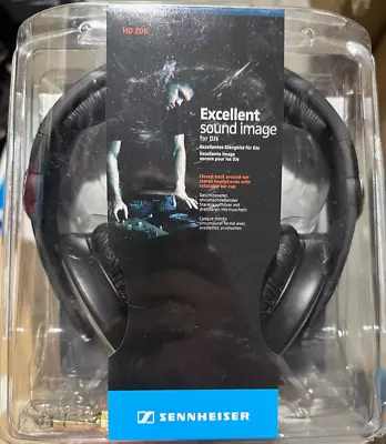 Sennheiser HD 205-II Headband Headphones - Black/Silver BRAND NEW SEALED • $70