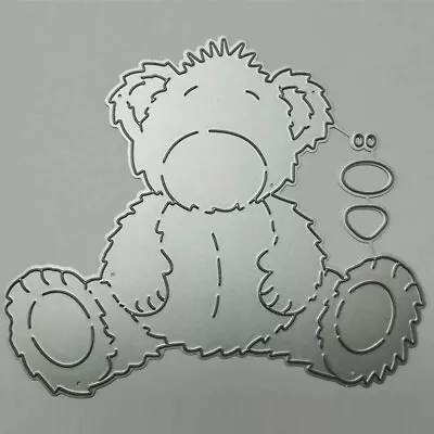 Cute Teddy Bear Metal Cutting Dies Scrapbooking Embossing Stencil Craft Giftcard • $12.75