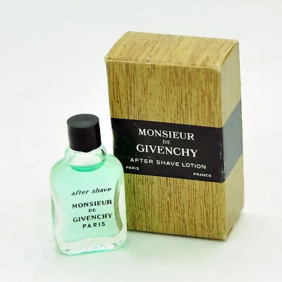 Vintage Monsieur De Givenchy 3 Ml Aftershave Miniature Old Formula MINI • $14.99