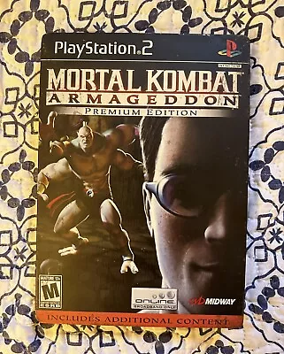 Mortal Kombat Armageddon Premium Edition Steelbook Johnny Cage And Goro PS2 Read • $45