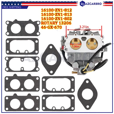$54.83 • Buy Quality Carburetor Carb For Honda GX670 GX670U 24HP V Twin Engine 16100-ZN1-802