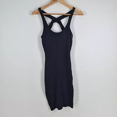 $21.95 • Buy Pull And Bear Womens Bodycon Dress Size S Aus 8 Lack Sleeveless Modal 041861