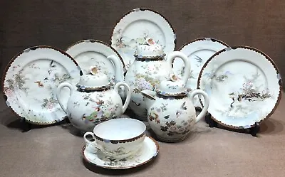 Antique Individually Hand Painted Japanese Eggshells Tea Set • £18