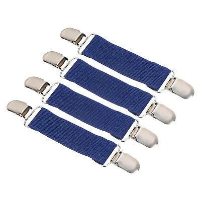 Mitten Clips 4Pcs Elastic Glove Buckle Clip With Double Metal Clamp Blue • $8.37
