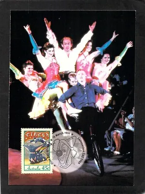 B1756 Maxi Australia 150 Anniversary Circus Bicycle Act Postcard • $6.70