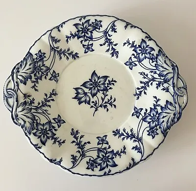 £39 • Buy Antique Large Minton  Platter C 1850 1899 Anemone Blue White Cabinet Plate Bowl