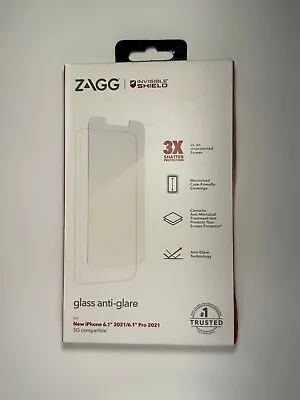 $9.99 • Buy ZAGG Invisible Shield Anti-Glare Glass For IPhone 13 And 13 Pro - 6.1 In (2021)