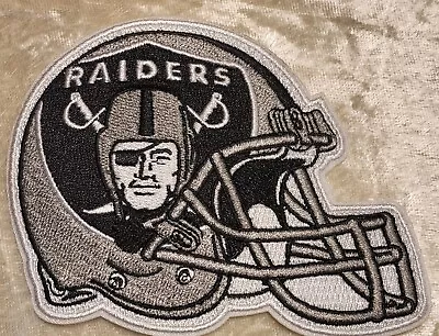 Las Vegas Raiders 4  Helmet Iron/Sew On Embroidered Patch ~USA Seller~ • $6.95