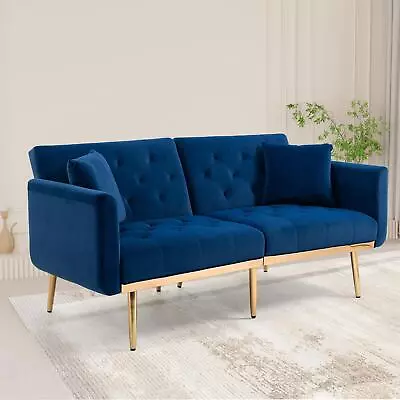 COOLMORE Velvet Sofa  Accent Sofa .loveseat Sofa With Metal Feet • $403.17