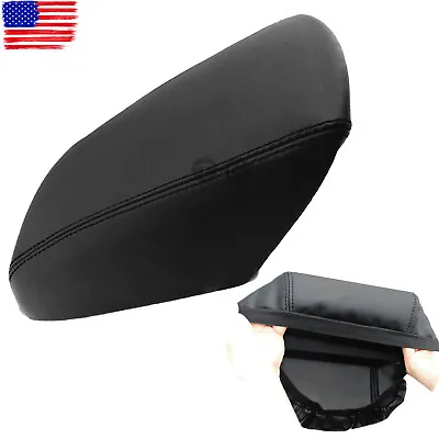 $11.94 • Buy For 2011 Ford Explorer Black Real Leather Center Console Lid Armrest Cover