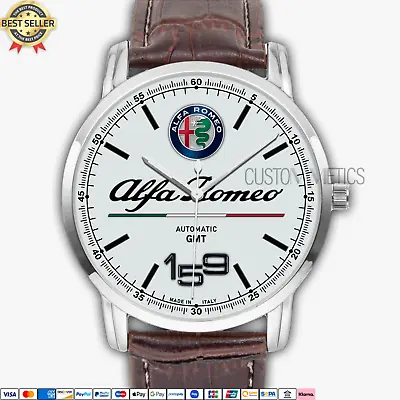 $38.99 • Buy Alfa Romeo 159 Logo Quartz Watch Analog Stainless Steel Men's Wristwatch AR12