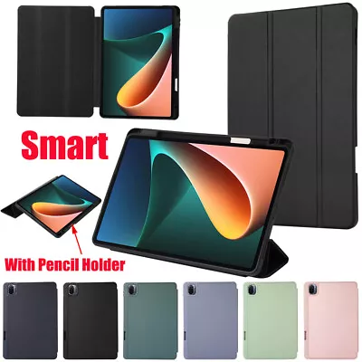 For Xiaomi Mi Pad 5 Pro 11  Tablet Smart Leather Cover Flip Case With Pen Holder • $10.59