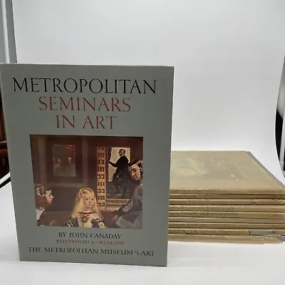 10 Metropolitan Seminars In Art Set Portfolio Books Museum With Prints ￼-1959 • $40