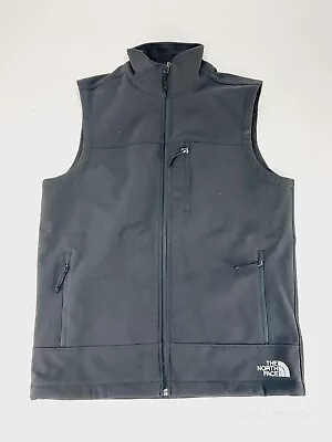 The North Face Apex Softshell Polyester Full Zip Vest Mens Small Black Pockets • $32